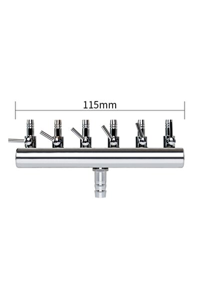 Choice1 S A6 4/6/10 Ways Stainless Steel Air Flow Splitter Distributor Pump V...