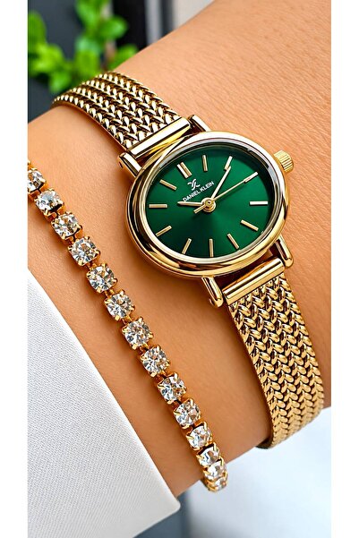 Daniel Klein Orijinal Garantili Yeni Vintage Model Hediyelik Altın Renk Hasır...