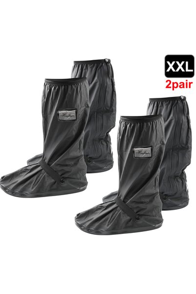 Choice 2pair XXL Reusable Motorcycle Scooter Dirt Bike Rain Shoes Cover Non-S...