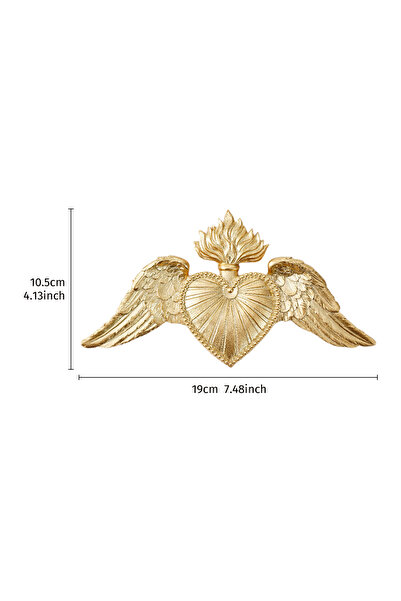 Choice1 Xhuoyanchibang-jin 1PC, European-style Vintage Heart-shaped Wing-shap...