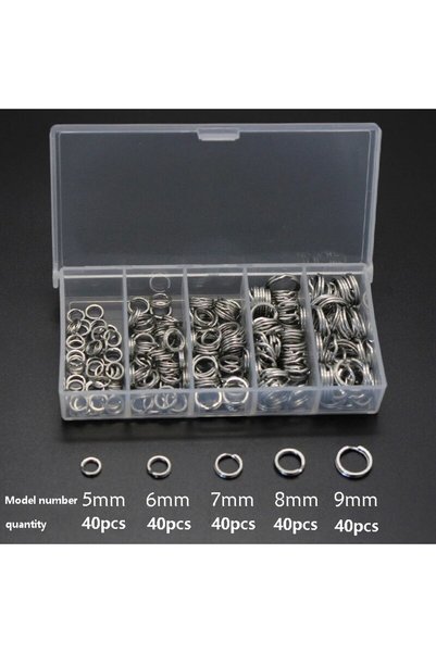 Choice 200pcs 200pcs Flat Double Ring Set Flattening Luya Cnnection Ring Flat...