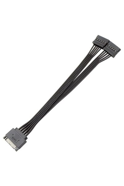 Choice 1 to 2 15Pin Hard Drive Power Cable 1 Male To 3/4/5/6 Female Splitter ...