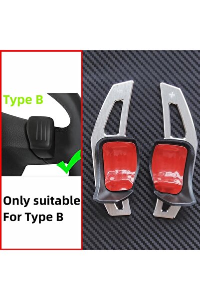 Choice For type B Silver Car Paddle For Skoda Octavia VRS MK3 Fabia RS Superb...