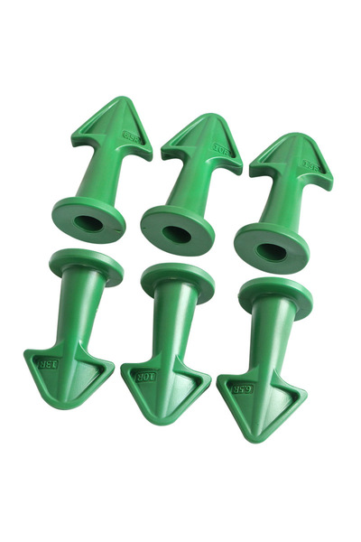 Choice3 green-6pcs 3/6pcs Caulking Nozzle Applicator Finishing Tool Spatula P...