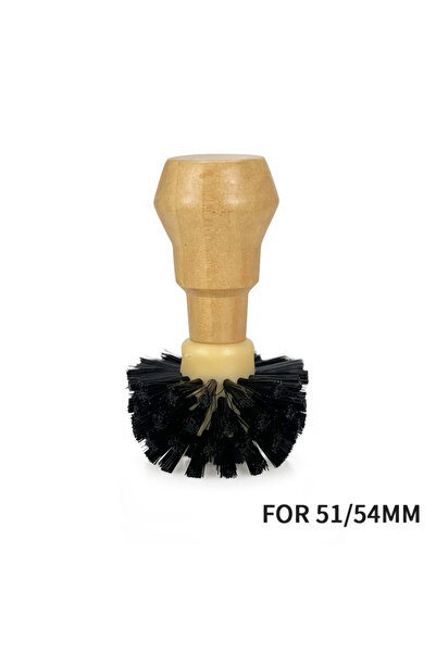 Choice 51 54MM Coffee Brush Cleaner Solid Wood Portafilter Basket Cleaning Ba...
