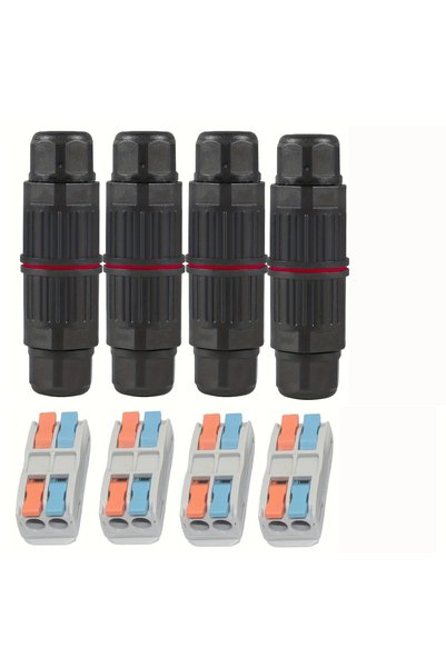 Choice1 2Way 4Pcs 4Pcs Waterproof Junction Box, 2/3 Way Outdoor Cable Connect...