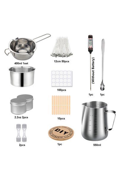 Choice1 Kit 1 DIY Candle Kit Aromatic Candles Making Tool Set Sticker Stainle...