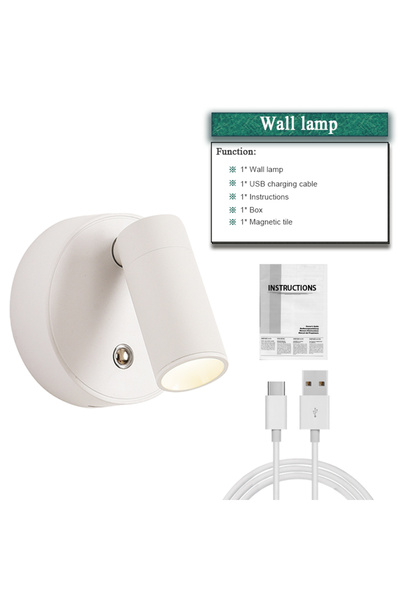 Choice White-1pc 4pcs Magnetic Wall Light LED Table Lamp Touch 3-Color Dimmab...