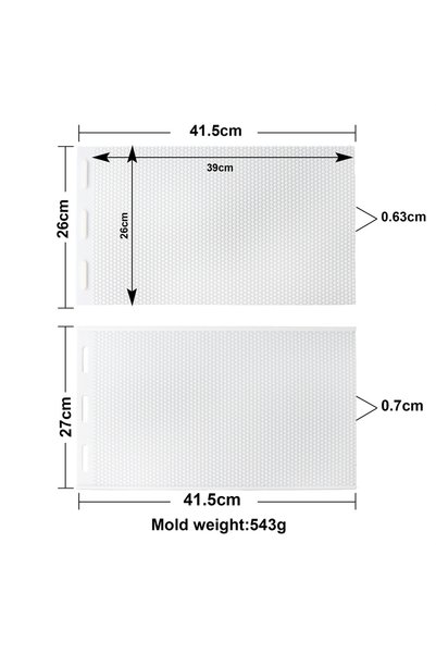 Choice4 Candle mold 5 Silicon Flexible Beehive Wax Machine Foundation Sheets ...