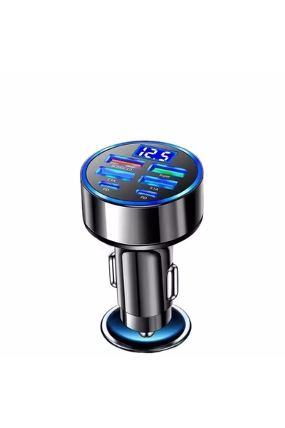 Choice 6 Port Car Charger 350W USB Car Charger PD QC3.0 USB C Car Phone Charg...