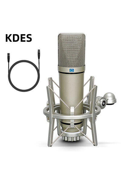 Choice U87 KDES AI XLR Condenser Microphone Professional Cardioid Studio Mic ...