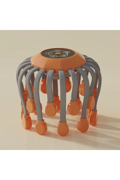 Choice Orange 20Massage Heads Orange Scalp Head Massager Red Light Vibrator O...