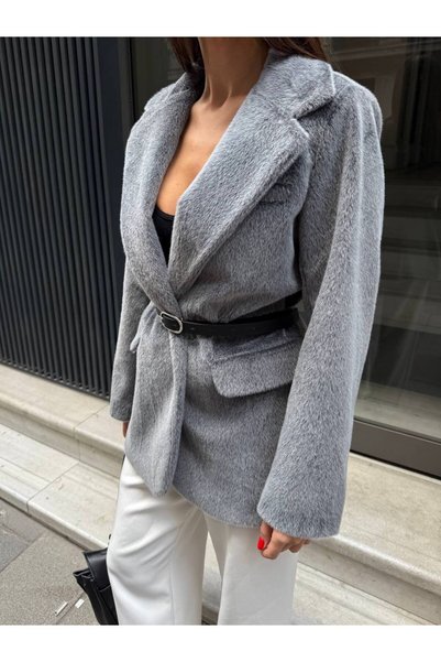 Crystal Life Gold Fox Oversize Blazer Jacket