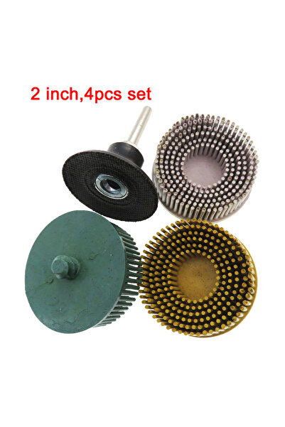 Choice 2 Inch with Backer 3Pcs Abrasive Bristle Disc 2Inch 50mm,with Backer H...