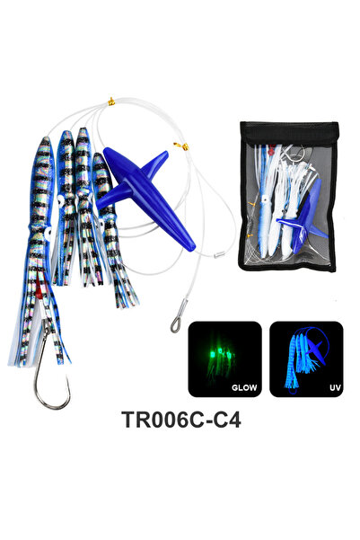 Choice 203g TR007-C4 TEASER 203g 9inch TR007set Big Game Fishing Trolling Lur...