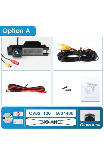 Choice3 (A) 680x480-120deg JMCQ AHD 1080P 175° Car Rear Camera Fisheye Lens W...