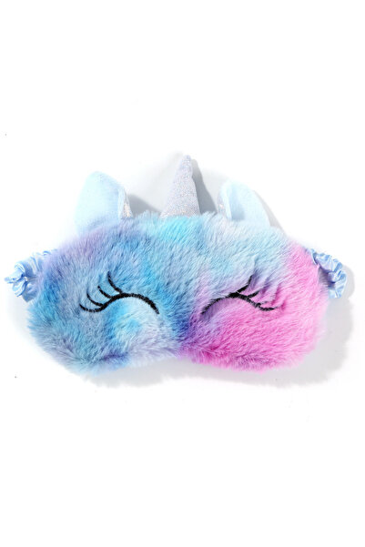 Choice Light Blue Cartoon Unicorn Party Anime Sleeping Mask Kids Gift Cute Bl...