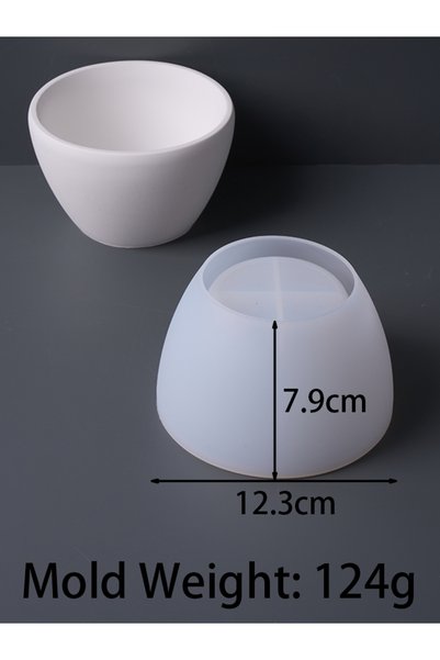 Choice1 large DIY Conical Storage Bowl Aromatherapy Candle Flower Pot Mold Fr...