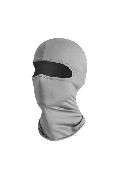 Choice GRAY Breathable Sunscreen Ice Silk Mask For Men And Women Motorcycle F...
