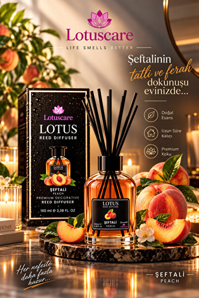 Sarıoğlu DTM Şeftali bambu çubuklu oda kokusu 100ML