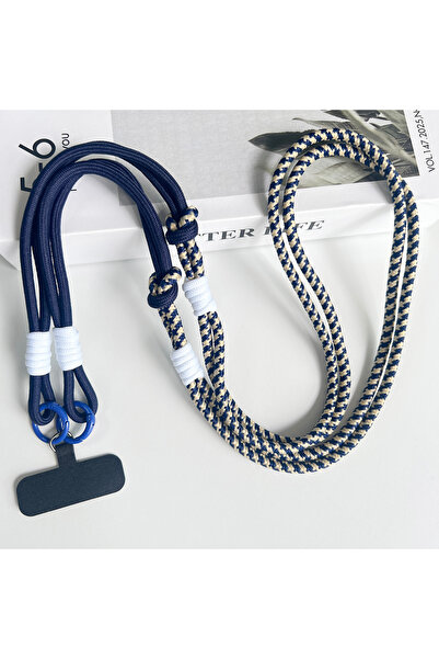 Choice4 Polyester / Nylon Blue Creative DIY Mobile Phone Universal Lanyard, C...