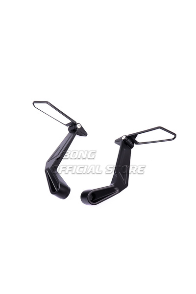 Choice black 1 Pair 7/8" 22mm Motorcycle Rearview Mirrors Universal Scooter B...