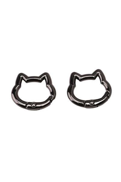 Choice8 Gunmetal Black 1pc 1/5Pc Colorful Cute Cat Alloy Keyring Spring Ring ...