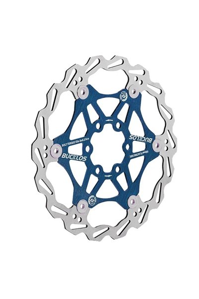 Choice4 BUCKLOS 160MM Blue BUCKLOS MTB Disc Brakes Rotors 160mm 180mm 203mm B...