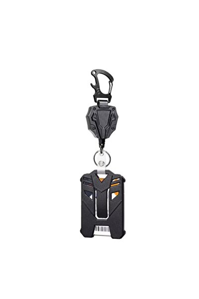 Choice SET C Retractable Cover Duty Pull Reel Carabiner Key Chains Strong Ste...