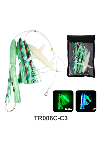 Choice 203g TR007-C3 TEASER 203g 9inch TR007set Big Game Fishing Trolling Lur...