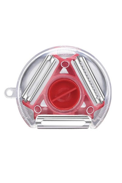 choice2 Red 1/3PCS 3in1 Magic Trio Peeler Set Slicer Shredder Peeler Julienne...