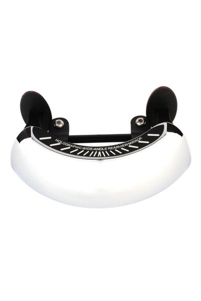 Choice sliver Motorcycle Windscreen 180 Degree Blind Spot Mirror Wide Angle R...