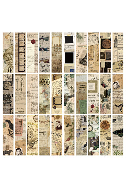 Choice 30PCS 30PCS Vintage Style Bookmarks Students Decorating Notebook Exqui...