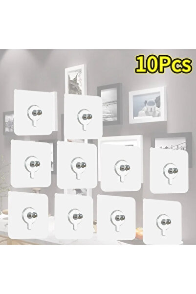 Choice3 خطافات لاصقة ذاتية اللصق، 6×6 سم، 10 قطع، 2-40 قطعة، لاصقة قوية، خطاف...