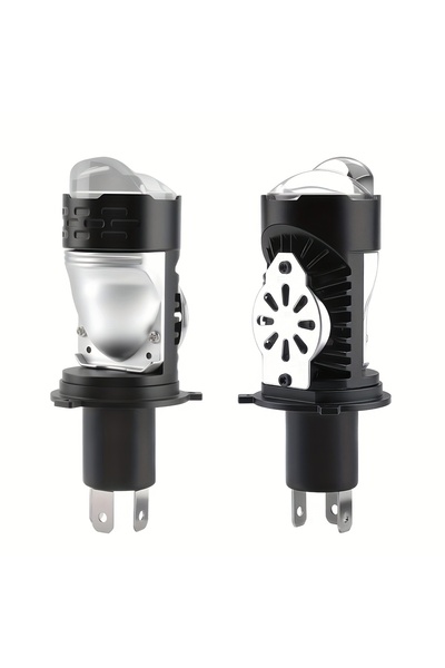 Choice قطعتان من مصابيح LED H4 مع عدسات، مصابيح LED H4 كانبوس للسيارات، مصابي...