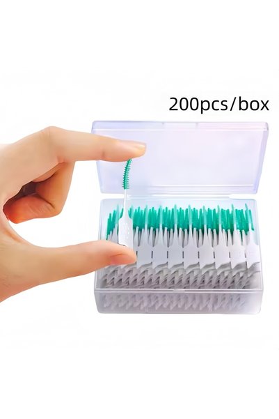 Choice 200pcs 200pcs/box Interdental Brushes Toothpicks Brush Straight Type S...