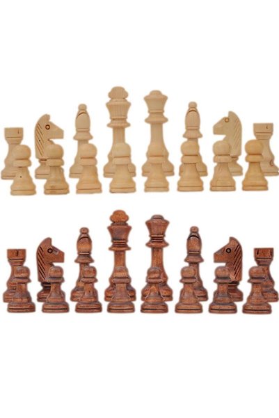 Choice 4 in chess 32 Pieces Wooden Chess King Height 110mm Game Set Chessmen ...