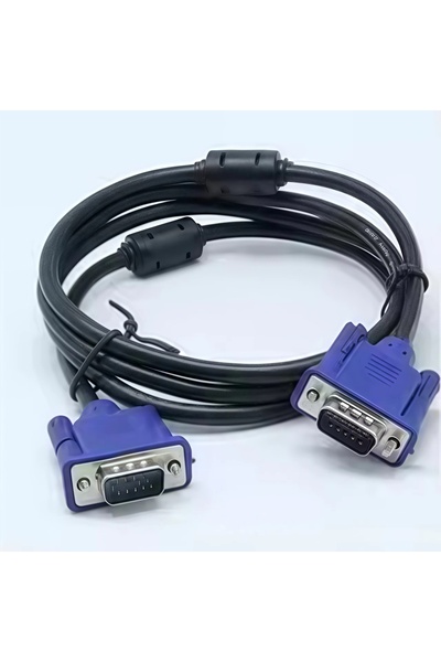 Choice 1.5m Black VGA To VGA Cable 15 Pin Male To Male Extension Converter Co...