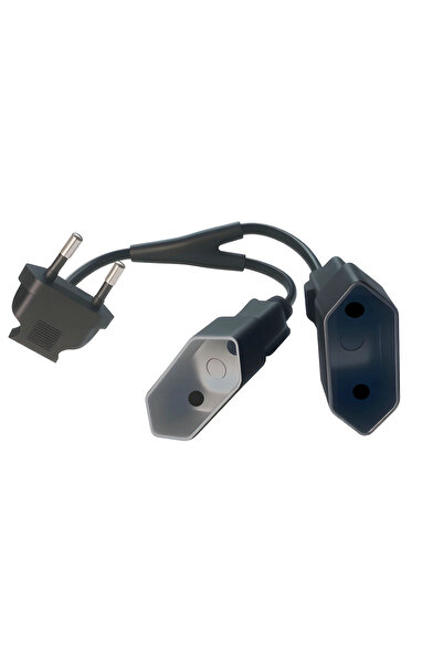 Choice EU Power Splitter Cable Euro CEE7/16 Splitter Cord 90 Degree EU CEE7/1...
