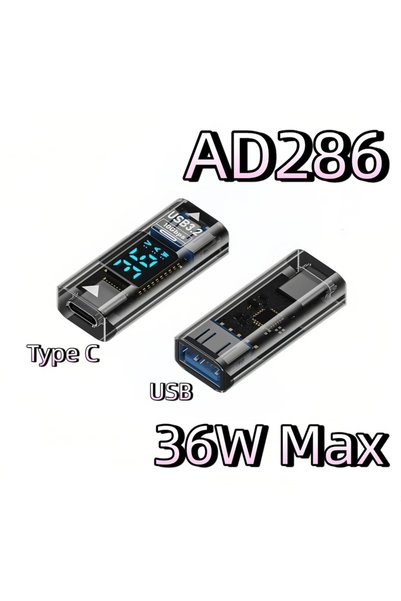Choice5 محول USB من النوع C بقدرة 140 واط/60 واط/36 واط، مزود بشاشة رقمية، يد...