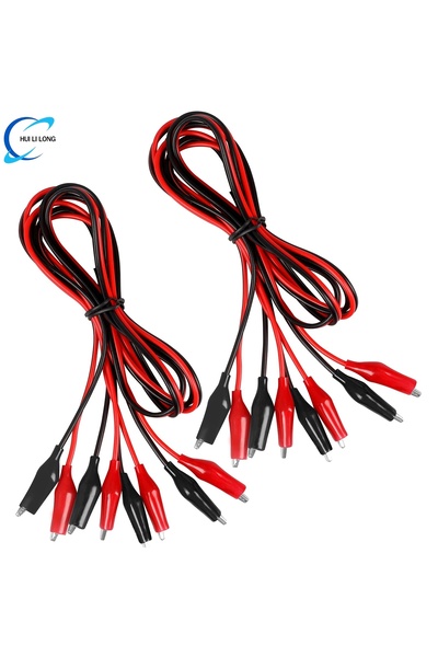 Choice 4 pcs 1M Alligator Clips Electrical,Insulated Test Leads with Alligato...