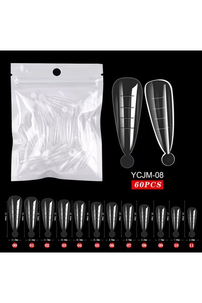 Choice 60 Needles 60 Pieces/Bag Uv Gel Polishing Fast Building Mold Acrylic F...