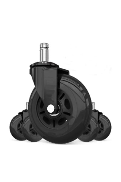 Choice 3 inch 11mm Office Chair Caster Wheels Set of 5 for Tile, Hardwood Flo...
