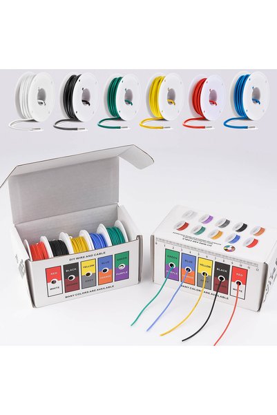 Choice 5 Color each 10meter 26 AWG 26 AWG Stranded Silicone Electric Wire 26 ...