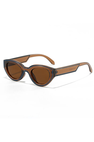 choice2 brown New Trendy Polygon Women Sunglasses Vintage Gradient Candy Colo...