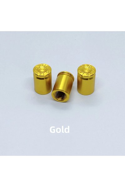 choice2 Gold Bullet Case Valve Caps - US Standard Fit - 4PCS Covers for All C...
