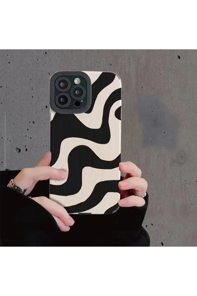 Choice For iPhone 11 Stripe Shockproof Zebra Stripe Silicone Case For iPhone ...