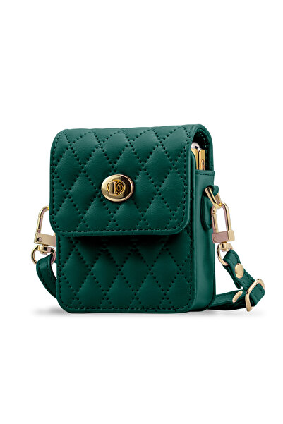 choice2 dark green Women&Girls Fashion PU Leather Mini Phone Bag With Adjusta...
