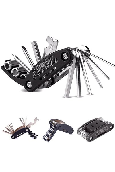 Choice 16 in 1 16 in 1 Portable Bicycle Repair Tools Kit Hex Wrench Nut Tire ...