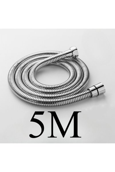Choice3 خرطوم دش من التيتانيوم والفولاذ المقاوم للصدأ 304 بطول 5 متر، خرطوم ص...